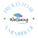  Colour proud to be a member of wellbeing umbrella badge